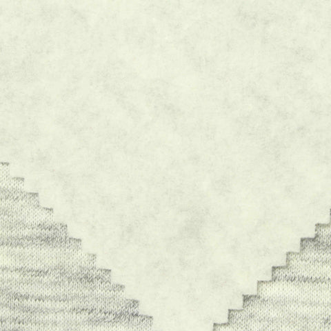 Brushed Polyester Cotton French Terry Fabric, 235 gsm, 165 cm — Grey