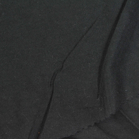 Cotton Modal Jersey Knit Fabric, 145 gsm, 165 cm — Black