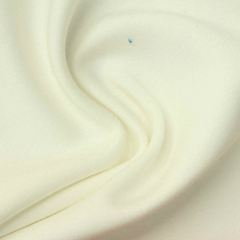 Polyester Viscose Stretch Scuba Knit Fabric, 260 gsm, 162 cm — Beige