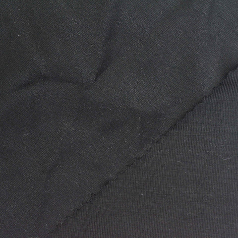 Tencel Lyocell Stretch Jersey Knit Fabric, 250 gsm, 155 cm — Black