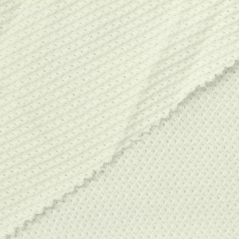 Jacquard 100% Cotton Rib Knit Fabric, 250 gsm, 150 cm — Beige
