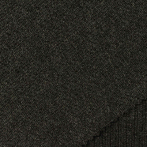 Rib Knit Fabric, 324 gsm, 115 cm — Green