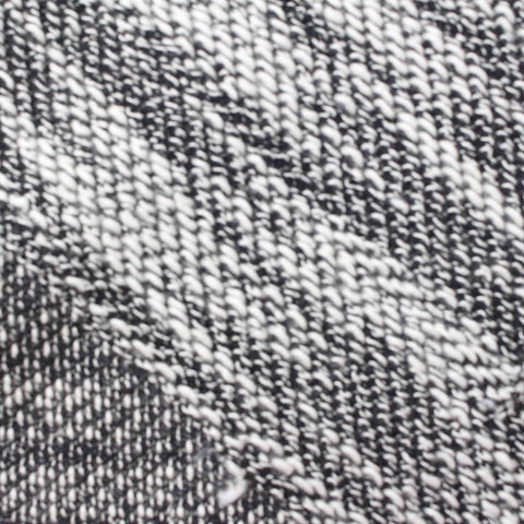 Black Marl Chunky Knit, Cotton-Poly, 215 gsm