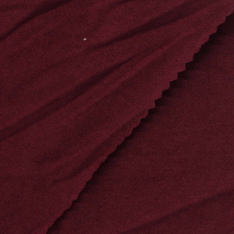 Cotton Polyester Jersey Knit Fabric, 158 gsm, 155 cm — Red