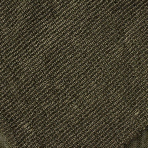 Olive Ribbed Rib Knit, Poly-Viscose