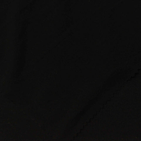Brushed Jersey Knit Fabric, 165 gsm, 165 cm — Black