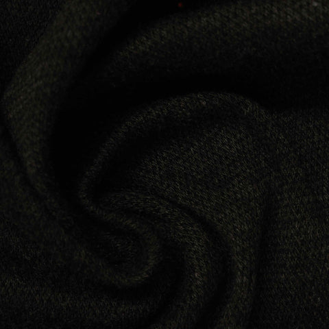 Polyester Stretch Interlock Knit Fabric, 220 gsm — Black