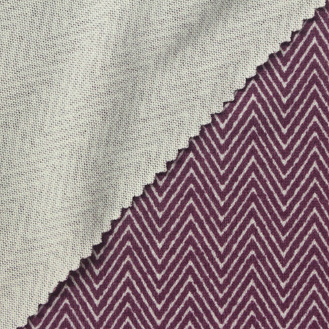 Purple Zigzag Chunky Knit, Polyester