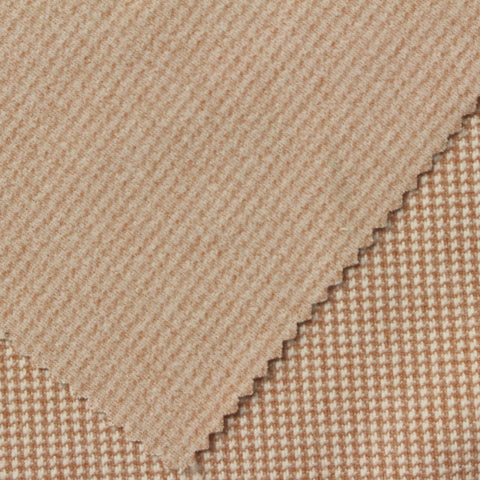 Tan Check Jacquard, Polyester