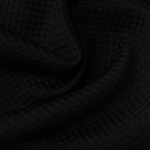 Polyester Stretch Knit Fabric, 269 gsm, 160 cm — Black
