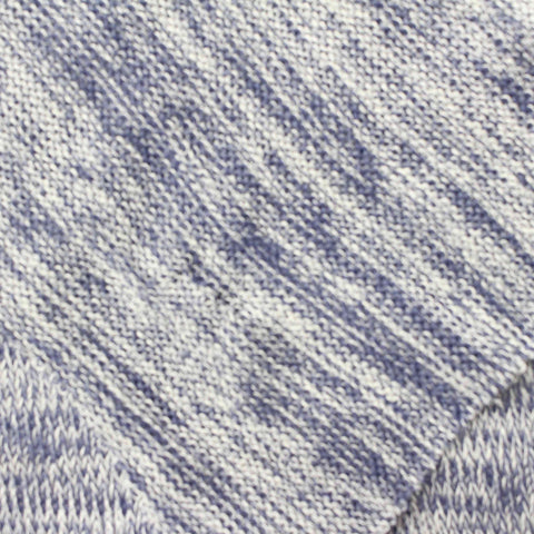 Blue Marl Chunky Knit, Viscose-Poly, 161 gsm