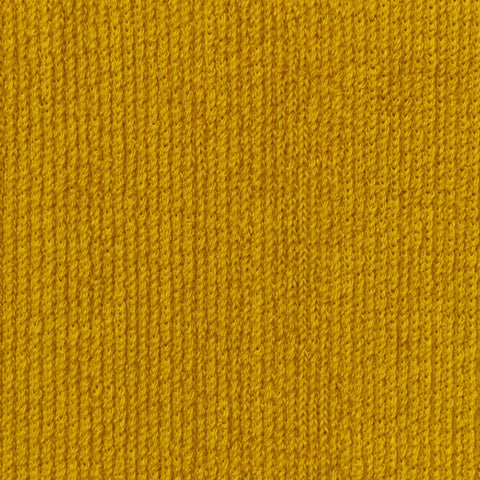 Polyester Stretch Rib Knit Fabric, 430 gsm, 140 cm — Yellow