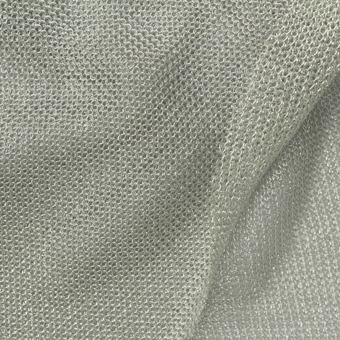 Light Grey Textured Knit, Viscose-Metallic