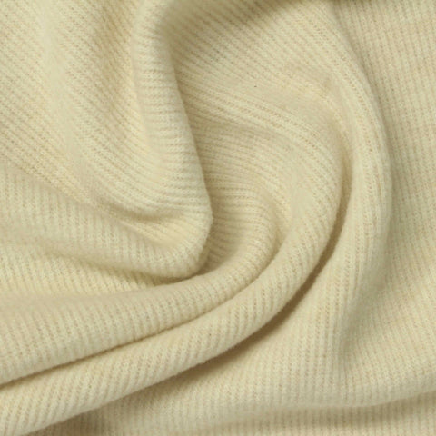 Beige Heather Rib Knit, Poly-Viscose