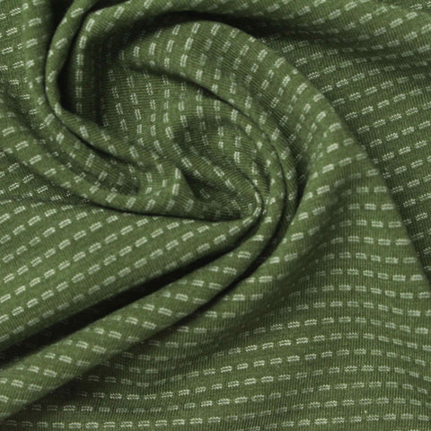 Light Green Dash Jersey Knit, Acrylic