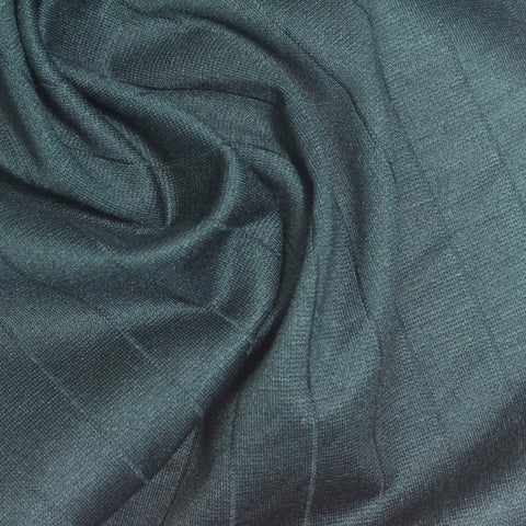 Teal Vertical-Stripe Ponte Knit, Viscose-Nylon
