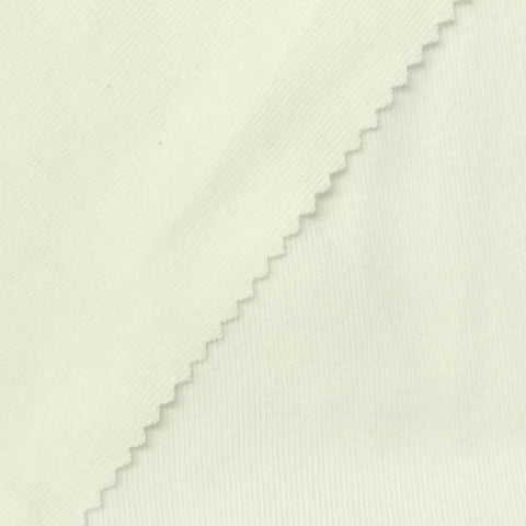 100% Cotton Rib Knit Fabric, 300 gsm, 194 cm — Beige