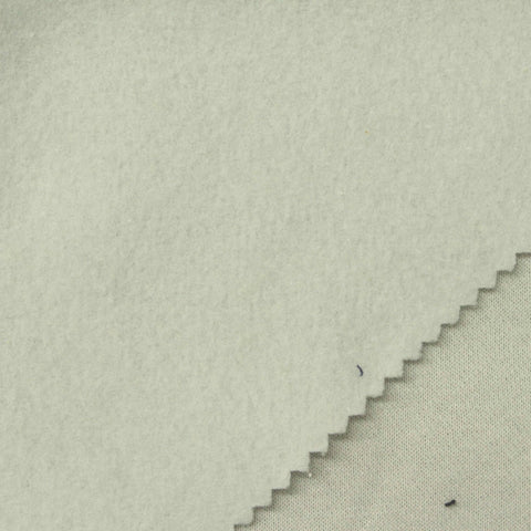 Brushed Cotton Polyester French Terry Fabric, 272 gsm, 187 cm — Green