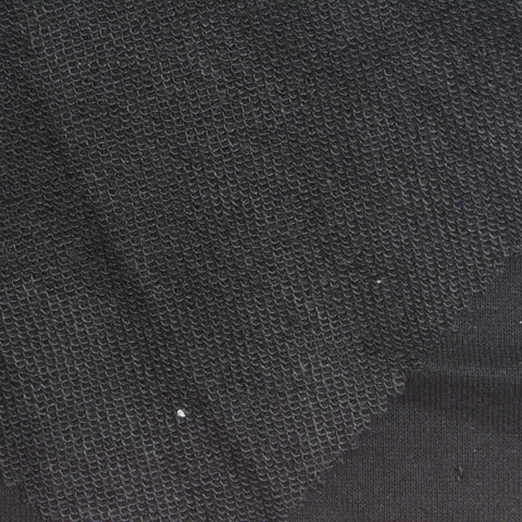 Black French Terry, Poly-Cotton