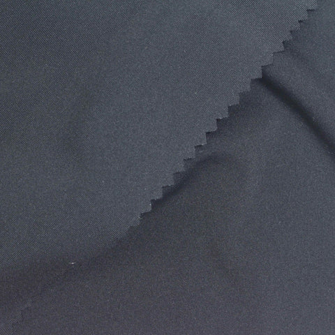 Polyester Stretch Sateen Fabric, 220 gsm, 160 cm — Navy