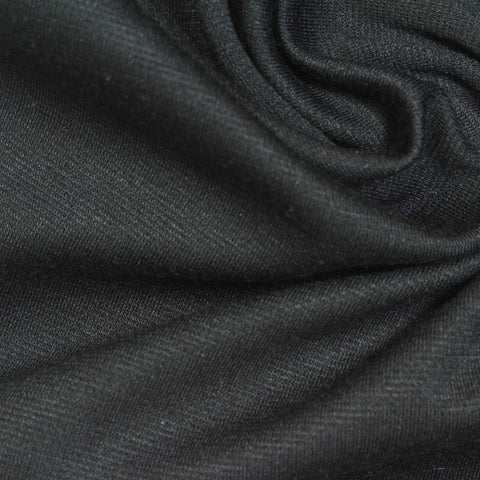 Dark Grey Marl Interlock Knit, Poly-Viscose, 314 gsm