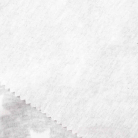 Light Grey Marl Interlock Knit, Poly-Viscose, 305 gsm