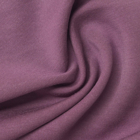 Polyester Modal Stretch Scuba Knit Fabric, 300 gsm, 160 cm — Purple