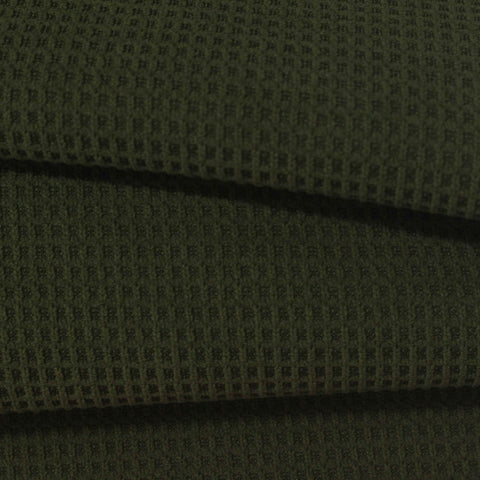 Dark Green Textured Knit, Polyester