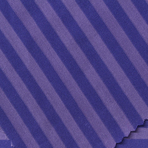 Purple Horizontal-Stripe Jersey Knit, Polyester, 160 gsm