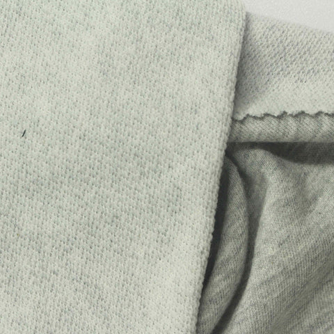 Light Grey Marl French Terry, Cotton-Poly, 200 gsm