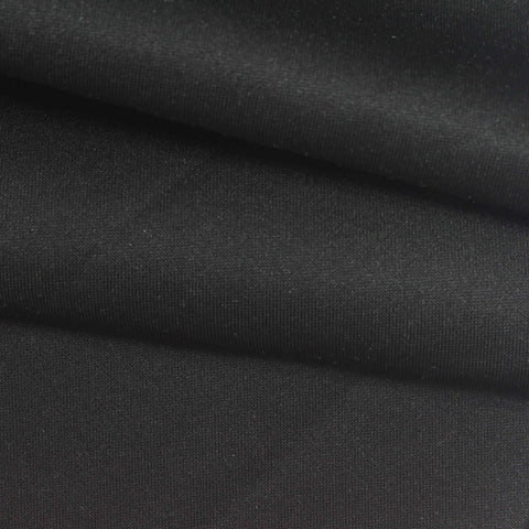 Black Interlock Knit, Cotton