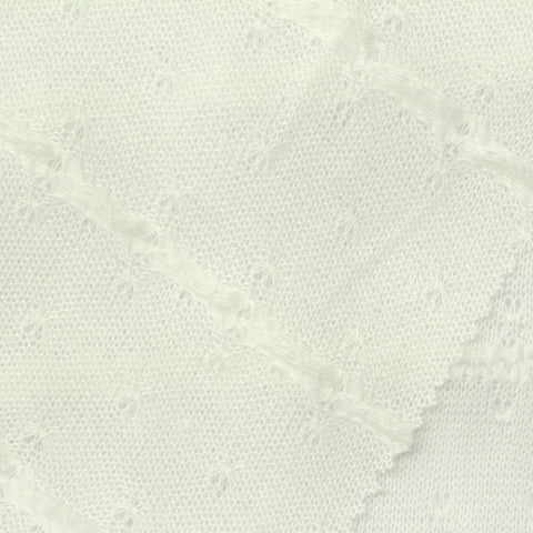 Off-White Small-Floral Chunky Knit, Polyester