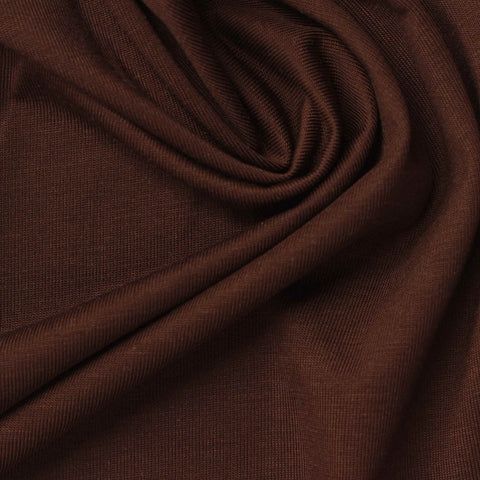 Tencel Lyocell Stretch Jersey Knit Fabric, 190 gsm, 155 cm — Brown