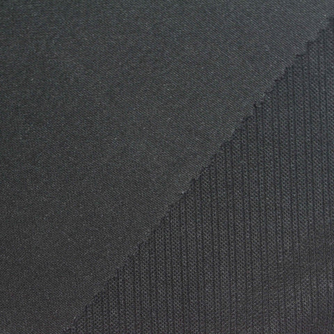 Viscose Polyester Blend Stretch Knit Fabric, 280 gsm, 185 cm — Grey