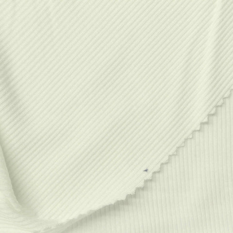 Off-White Ribbed Rib Knit, Viscose