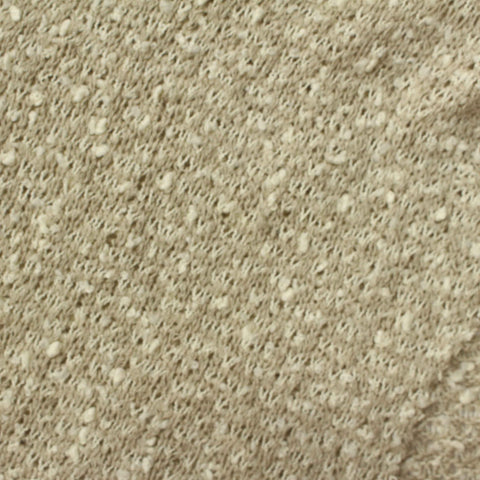 Beige Marl Chunky Knit, Viscose-Poly, 224 gsm