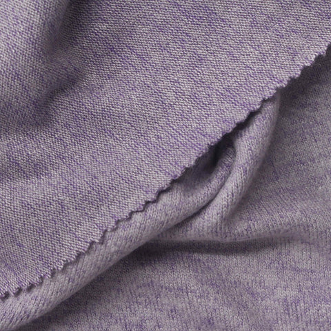 Purple Marl Chunky Knit, Viscose-Poly, 280 gsm