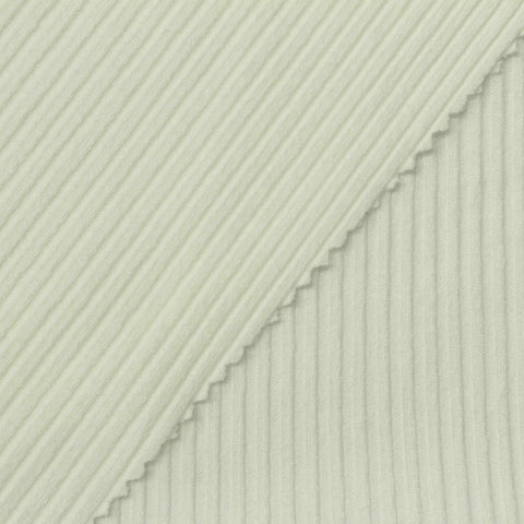 Polyester Stretch Rib Knit Fabric, 290 gsm, 155 cm — Beige, ref EF-266398