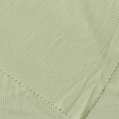 Pale Sage Rib Knit, Viscose