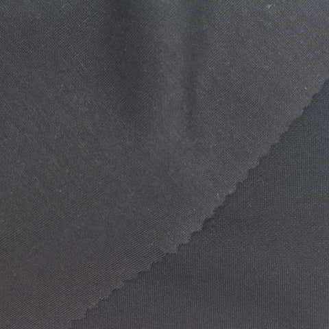 Dark Charcoal Scuba Knit, Cotton-Poly