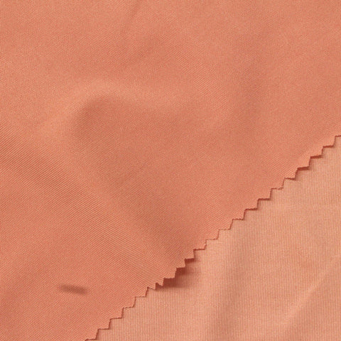 Polyester Stretch Milk Silk Knit Fabric, 155 gsm, 165 cm — Orange