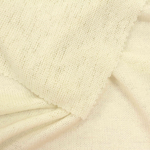 Viscose Polyester Stretch Chunky Knit Fabric, 202 gsm, 188 cm — Beige