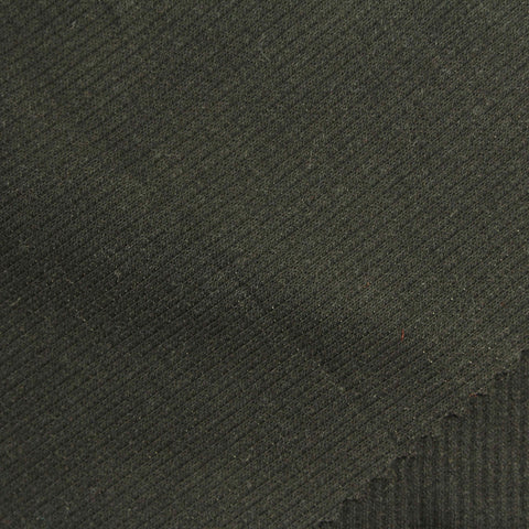 Dark Olive Rib Knit, Poly-Viscose
