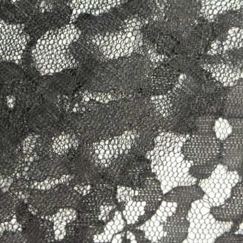 Black Floral Lace, Nylon, 140 cm, ref EF-243121