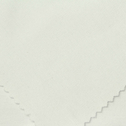 Polyester Viscose Stretch Ponte Knit Fabric, 250 gsm, 170 cm — White