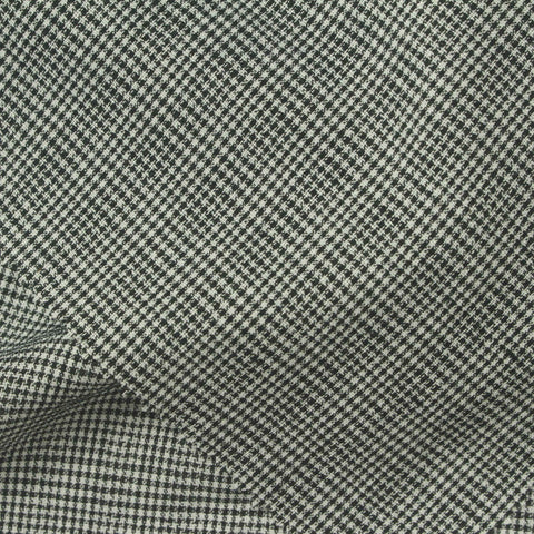 Black Micro-Check Woven, Viscose-Poly