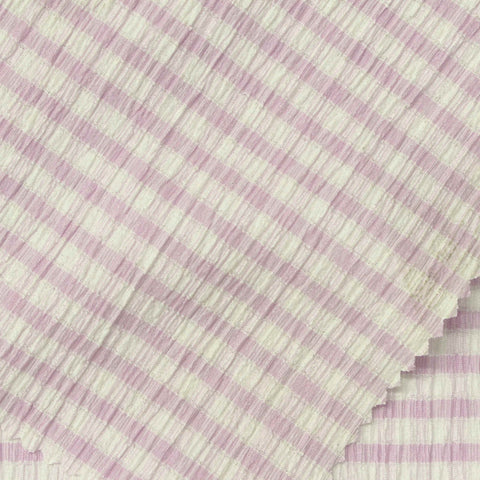 Light Purple Horizontal-Stripe Warp Knit