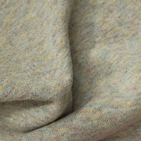 Light Grey Marl French Terry, Cotton, 260 gsm, 170 cm