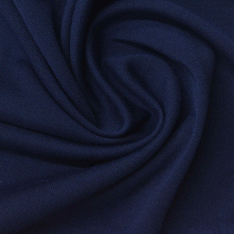 Dark Navy Piqué Knit, Poly-Viscose