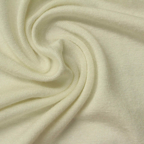 Pale Cream Jersey Knit, Viscose